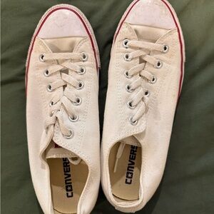 Converse Women's Off-White Canvas Sneakers